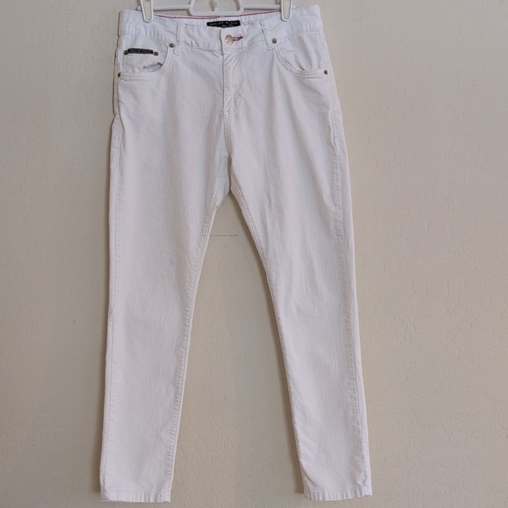 Philipp Plein White Skinny Jeans - Size 26